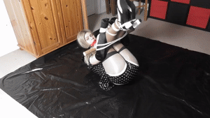 naughtynina.net - Plastic Ball Tie Bondage thumbnail